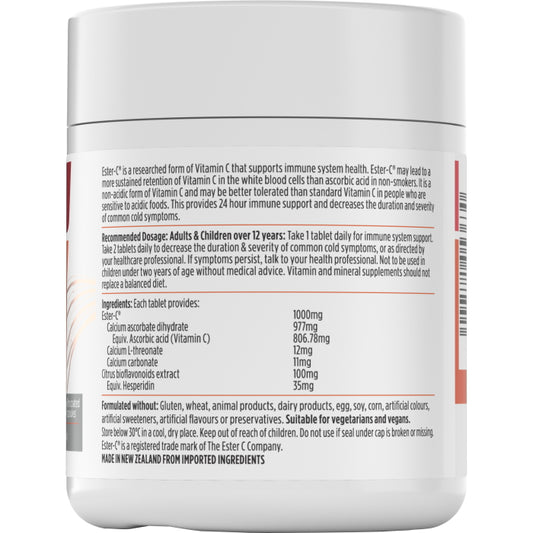 NUTRA-LIFE エスターC 1000mg + バイオフラボノイド 100タブレット [海外直送品]