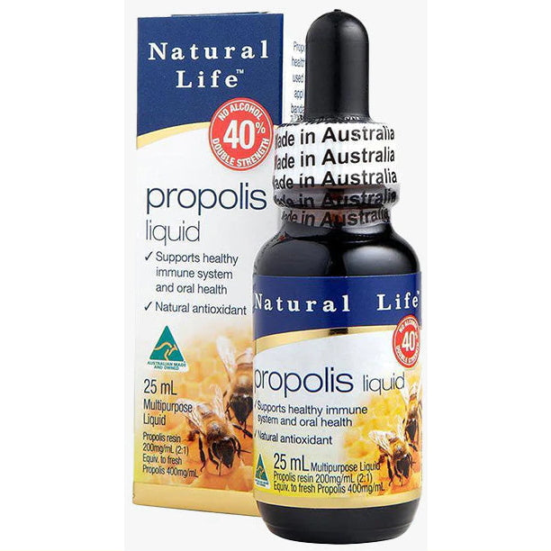 ナチュラルライフ 液体プロポリス ノンアルコール濃度40% 25ml [海外直送品]